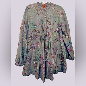 Hippie Chic Colorful Silk Tunic by Sundance Clothing